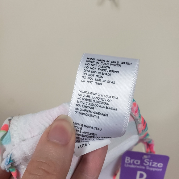 Coco Rave Nixie Bandeau Halter Bikini Top Sz. 32D - Picture 13 of 14